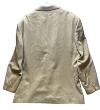 Load image into Gallery viewer, Oscar De La Renta Sport Coat Mens 46R Beige Tencel Single Breasted Suit Blazer

