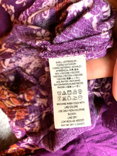 Load image into Gallery viewer, Free People Shirt Womens Extra Small Purple AOP Flower Smooth Talker Tunic Boho
