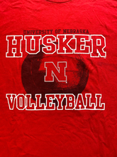 Load image into Gallery viewer, VTG Nebraska Huskers Shirt Adult Extra Large Red NCAA Volleyball Sportswear Mens
