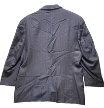 Load image into Gallery viewer, Calvin Klein Sport Coat Mens 46 Navy Pinstriped Single Breasted Super 120s Wool
