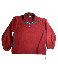 Load image into Gallery viewer, Vintage Cabelas Sweater Adult Medium Deep Red Snaps Collar Fleece Outerwear Mens
