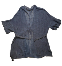 Load image into Gallery viewer, Free People Sweater Womens Medium Black Oversized Boxy Belted Cardigan Nylon
