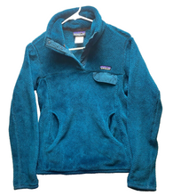 Load image into Gallery viewer, Patagonia Jacket Womens Small Teal Re-Tool Snap-T Fleece Polartec Thermal Pro
