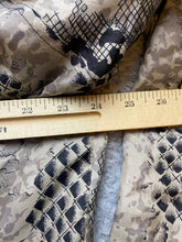 Load image into Gallery viewer, VTG COACO Jacket Womens Large Shoulder Pads Oversized Animal Print Silk Nylon
