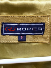 Load image into Gallery viewer, Vintage Roper Jacket Adult Medium Suede Leather Sherpa Full Zip Western Mens
