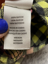 Load image into Gallery viewer, Rails Shirt Womens Medium Pink Orange Checkered Flannel Oversized Boxy Button Up
