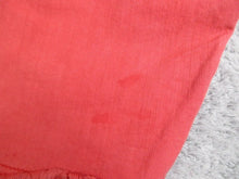 Load image into Gallery viewer, CN Blue Shorts Adult 34 Red Flat Front Bermuda 5 Pockets Raw Hem 13" Inseam Mens

