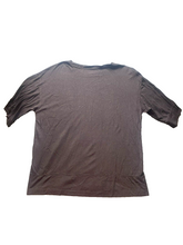 Load image into Gallery viewer, J Jill Shirt Womens Medium Brown Purejill Knit Tunic Seamed Blouse Oversized
