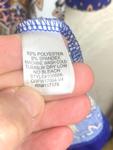 Load image into Gallery viewer, Haani Dress Womens 2X Tan Blue Keyhole Bohemian Boho Spandex Sheath Ladies
