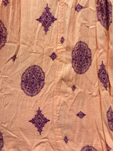 Load image into Gallery viewer, Free People Dress Womens Small Peach Swing Tunic Hippie Peasant Lagenlook Rayon
