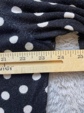 Load image into Gallery viewer, Chico's Shirt Womens 3 Black White Polkadots Rayon Nylon Flowy Blouse Zip Back
