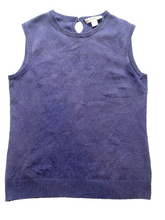 Load image into Gallery viewer, Pendleton Vest Womens Small Navy Blue Keyhole Sweater Silk Nylon Cashmere Ladies
