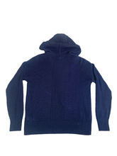 Load image into Gallery viewer, Sigrid Olsen Sweater Adult Small Navy Blue Hoodie Linen Blend Outerwear Mens
