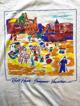 Load image into Gallery viewer, Vintage Ruff Hewn Shirt Adult OSFA Ivory Single Stitch Summer Vacation Artsy Men
