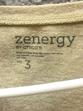 Load image into Gallery viewer, Zenergy Chicos Shirt Womens 3 (Extra Large) Glitter Rhinestones Nylon Spandex
