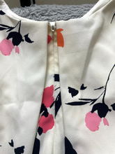 Load image into Gallery viewer, Lauren Ralph Lauren Dress 12 Extra Large White AOP Crepe Sheath Peasant Stretch
