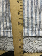 Load image into Gallery viewer, The A&amp;F Shirt Adult 2XLT Blue Gray Button Up Striped Summer Linen Blend Mens
