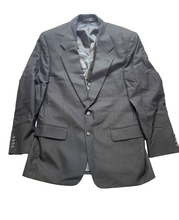 Load image into Gallery viewer, Jeffrey Banks Suit Coat Mens 42R Black 100% Wool Single Breasted Sport Blazer
