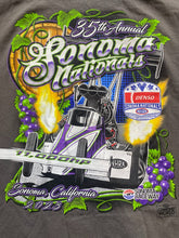 Load image into Gallery viewer, NHRA Drag Racing Shirt Adult 2XL Gray Sonoma Nationals 2023 35th Annual Mens
