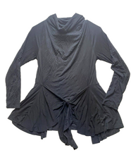 Load image into Gallery viewer, Cool Days by Soma Sweater Womens Small Black Lagenlook Cardigan Rayon Spandex
