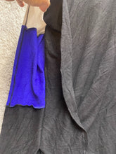 Load image into Gallery viewer, Zenergy Chicos Sweater Womens 3 (XL) Black White Colorblock Poncho Rayon Spandex
