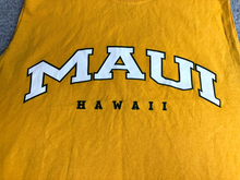 Load image into Gallery viewer, Vintage Maui Hawaii Shirt Adult Large Yellow Tank Muscle Streetwear Aloha Mens
