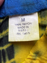 Load image into Gallery viewer, VTG Frantik Shorts Womens Medium (34x6.5) Black Colorblock Tie Dye Rayon
