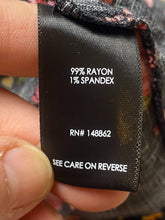 Load image into Gallery viewer, Torrid Shirt Womens 5 5X Black AOP Flower Rayon Spandex Boho Peasant Blouse Plus
