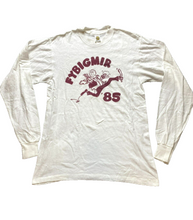 Load image into Gallery viewer, VTG FYBIGMIR 85 Shirt Adult Medium White Funny Cartoon Beer Single Stitch 80s
