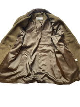 Load image into Gallery viewer, VTG Mackintosh Jacket Womens 9 Extra Large Petite Wool Double Breasted Pea Coat
