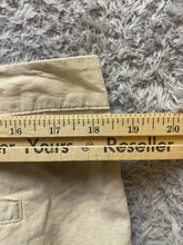 Load image into Gallery viewer, Esmara Shorts Womens 12 (37x8) Beige Flat Front Linen Slash Pocket Cuff Ladies
