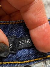 Load image into Gallery viewer, Calvin Klein Jeans 30/10 (34x20) Blue Denim Cropped Capri Cuffed Whiskered Lady
