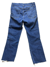 Load image into Gallery viewer, FRAME Jeans Womens 30x26 Blue Denim Le Sylvie Slender Straight Raw Hem Stretch
