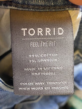 Load image into Gallery viewer, Torrid Jeans Womens Plus Size Blue Denim Stretch Pants Grunge Distressed Ladies
