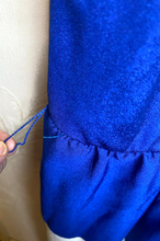 Load image into Gallery viewer, Lane Bryant Dress Womens 28 Blue White Colorblock with Belt Flared Hippie Ladies
