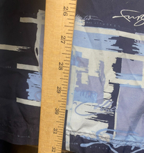 Load image into Gallery viewer, FUBU Shirt Adult Extra Large Blue AOP Abstract Hip Hop Button Up Pocket Mens
