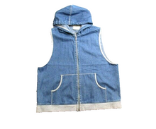 Load image into Gallery viewer, Susan Bristol Vest Adult Womens Large Full Zip Pocket Sleeveless Hoodie Jacket
