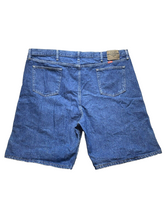 Load image into Gallery viewer, Wrangler Shorts Adult 46 REG Blue Denim Relaxed Fit Bermuda 9.5" Inseam Mens NWT
