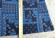 Load image into Gallery viewer, Woman Within Shirt Womens 34/36 4X Blue Black Butterflies Floral Whimsygoth Plus
