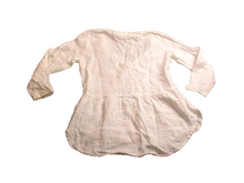 Load image into Gallery viewer, Cynthia Rowley Shirt Womens Small White 100% Linen Wrap Blouse Babydoll Ladies
