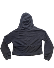 Load image into Gallery viewer, Women’s Best Sweatshirt Women Small Black Hoodie Cropped Mesh Lined Oversized
