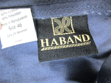 Load image into Gallery viewer, Haband Shorts Adult 46 Blue Flat Front Chino Casual Outdoor 8" Inseam Mens

