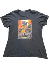 Load image into Gallery viewer, Black Panther Shirt Adult Large Black King in the Lion's Den Superhero Mens
