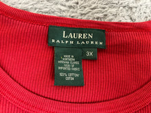 Load image into Gallery viewer, Lauren Ralph Lauren Sweater Womens 3X Red Boxy Outerwear Pullover Plus Ladies
