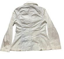 Load image into Gallery viewer, Eddie Bauer Jacket Womens 10 Small White Legend Wash Stretch Buttons Spandex NWT
