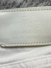Load image into Gallery viewer, Lauren Ralph Lauren Pants Womens 10 (33x27) White Denim Stretch Casual Ladies
