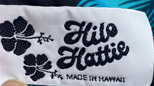 Load image into Gallery viewer, Hilo Hattie Dress Womens Medium Black Teal Floral Hawaiian Tropical Midi
