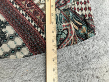 Load image into Gallery viewer, Gretty Zueger Shirt Womens Exrtra Large Gray Boho Paisley Tunic Blouse Lace Trim
