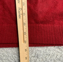 Load image into Gallery viewer, Land&#39;s End Sweater Adult Large Red 100% Cashmere Oversized Grandpa Outerwear Men
