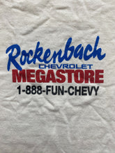 Load image into Gallery viewer, VTG Rockenbach Chevrolet Shirt Adult Extra Large White Fun Chevy Illinois Mens
